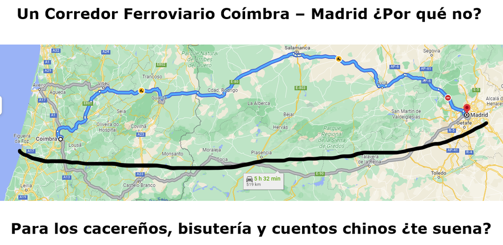 Corredor Ferroviario Coimbra-Madrid ¿por qué no?