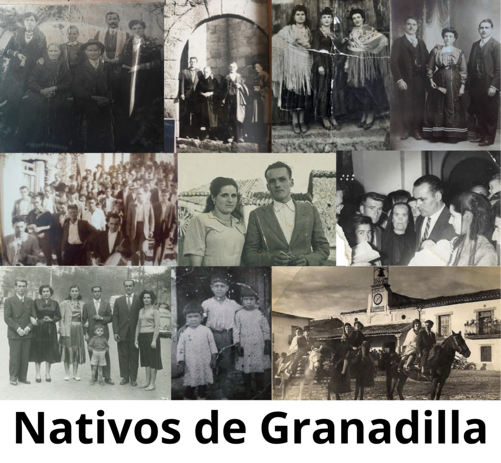 Granadilla, Nativos en disstintos momentos vividos