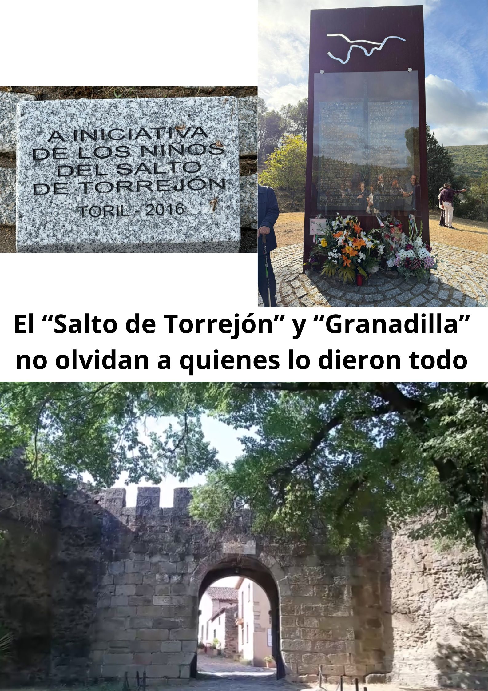 El “Salto de Torrejón” y “Granadilla” no olvidan a quienes lo dieron todo