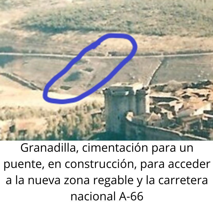 Granadilla, puente en construcción