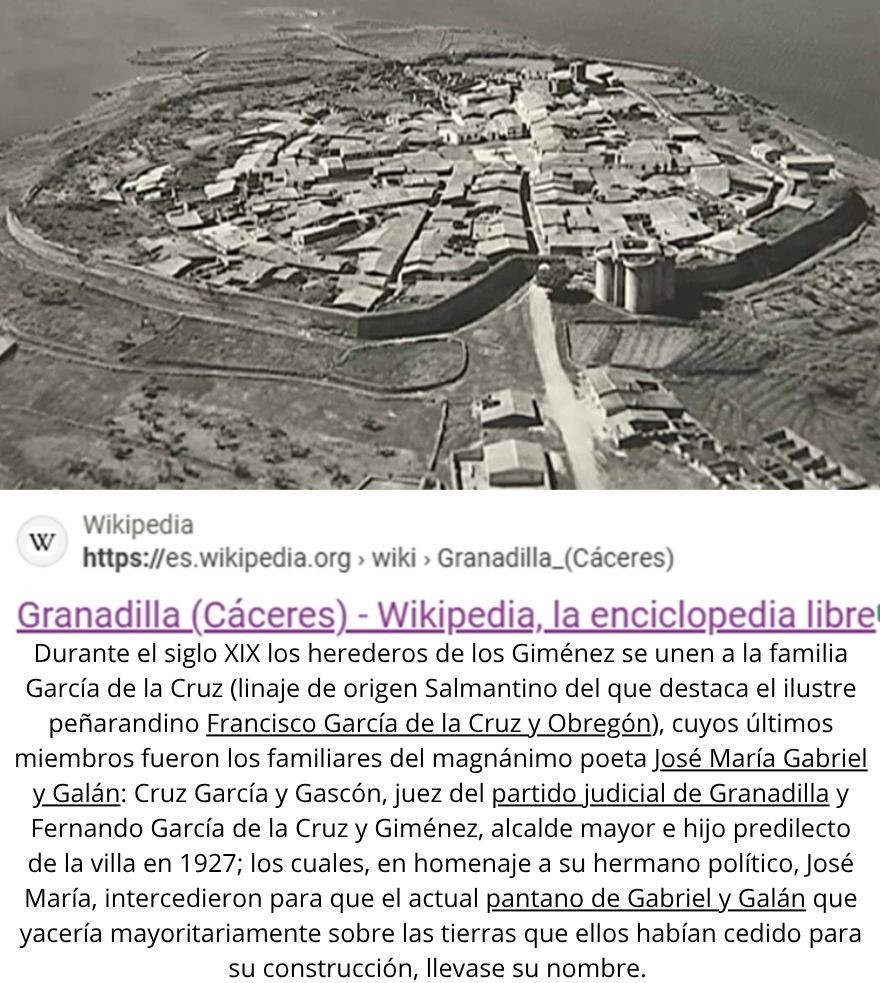 Granadilla, por qué el pantano se llama Gabriel y Galán